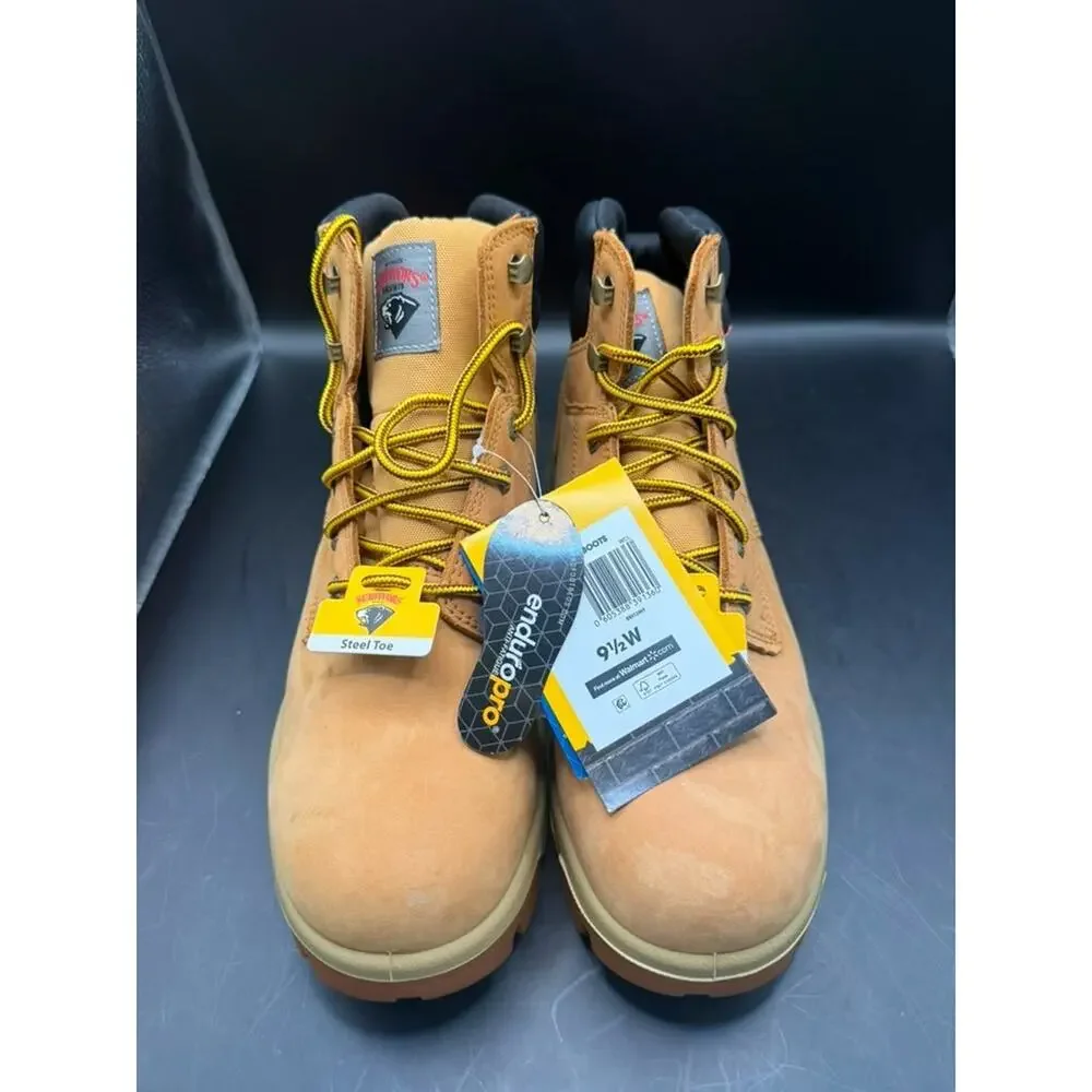 Herman Survivors Men's 9.5W Steel Toe Waterproof Work Boots Wheat New